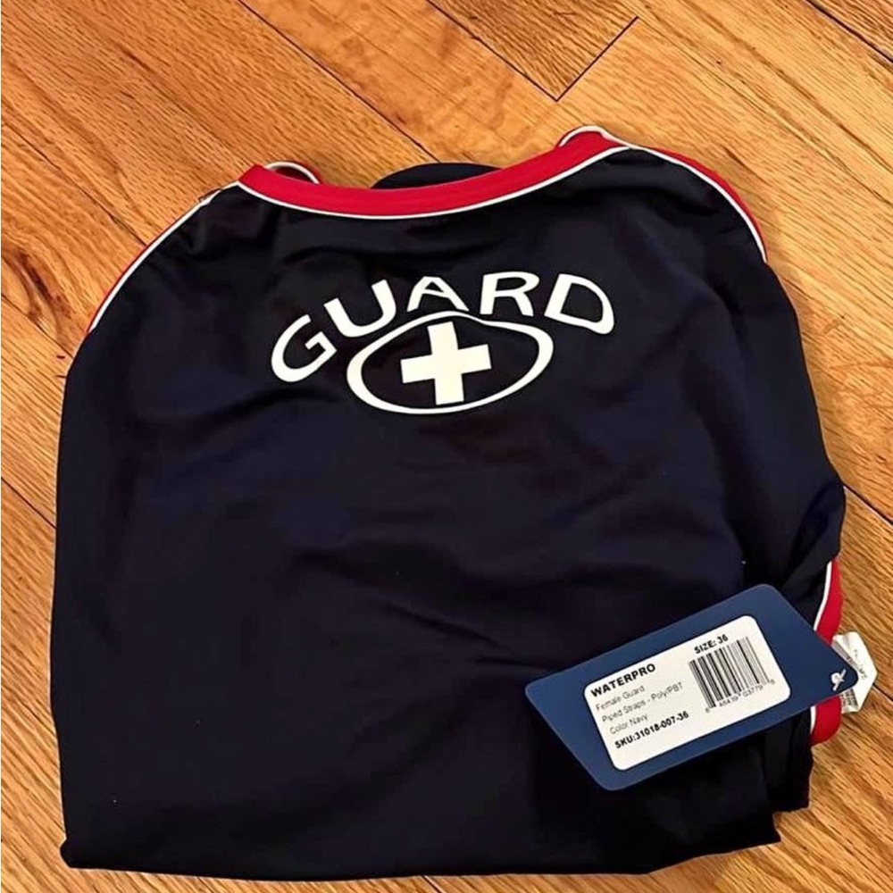 Navy Blue Lifeguard Swim Suit